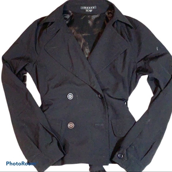 Theory Jackets & Blazers - ▶️Theory◀️ Virgin Wool Short Trench light weight